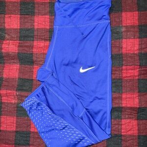 Nike Royal Blue Leggings with White Logo